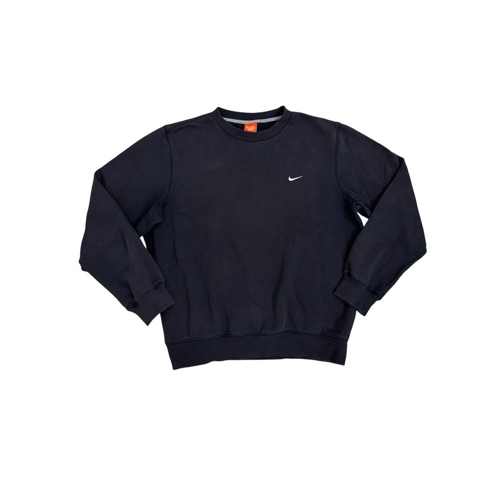 Vintage Nike Classic Crewneck Navy Blue Pullover Sweatshirt Men's Medium